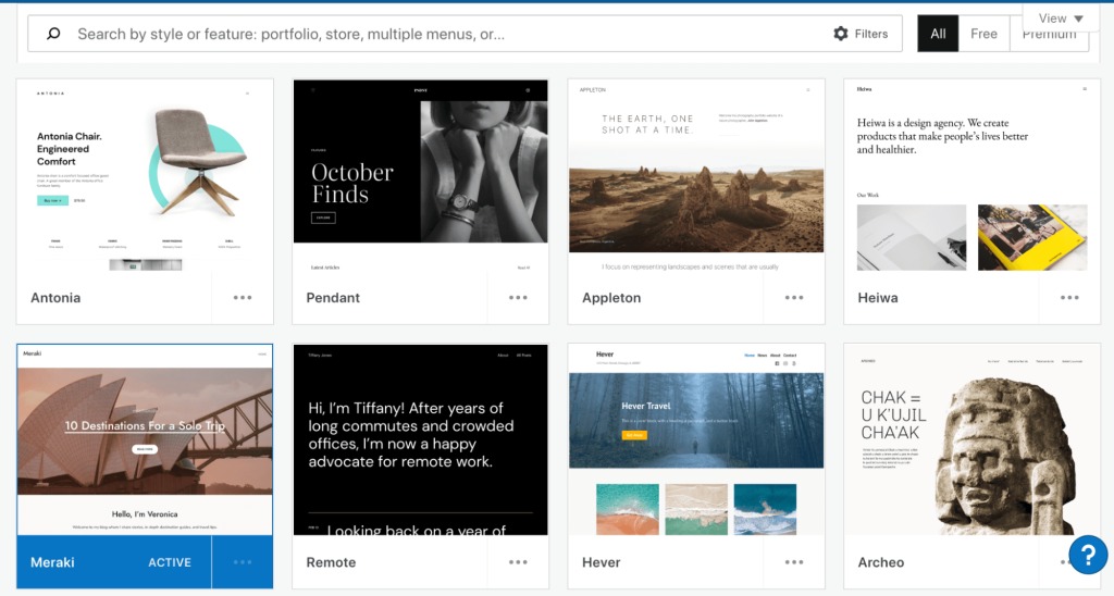 راهنمای انتخاب قالب وردپرس برای طراحی وبسایت حرفهای 2 theme marketplace