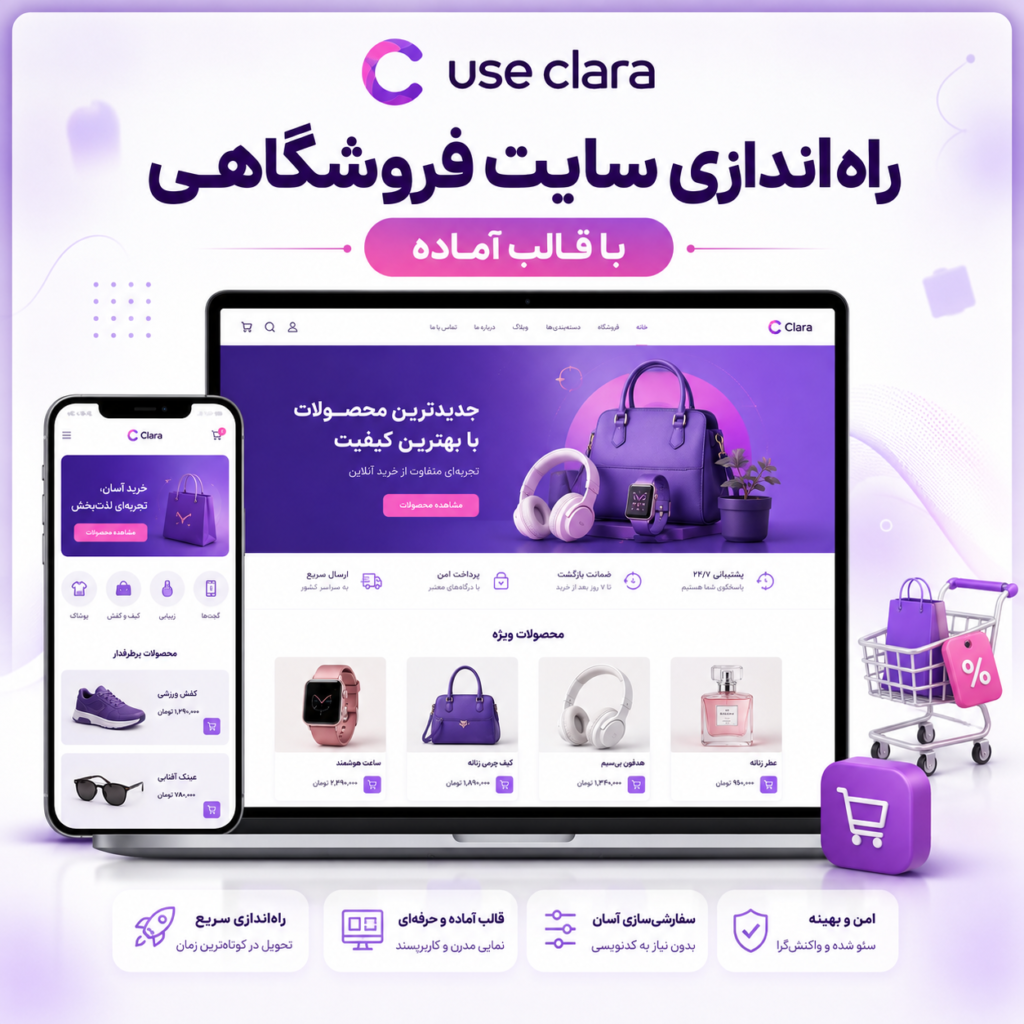 راه‌اندازی سایت فروشگاهی با قالب آماده